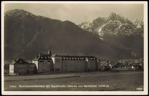 Ansichtskarte Lienz Bezirkskrankenhaus 1937
