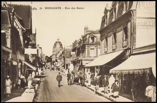 CPA Houlgate Houlgate Strassen Ansicht Rue des Bains 1910