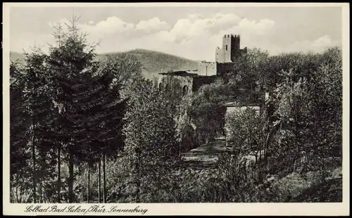 Ansichtskarte Bad Sulza Sonnenburg Burg in Thüringen 1930