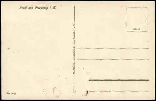 Ansichtskarte Friedberg (Hessen) Partie an der Stadt 1912