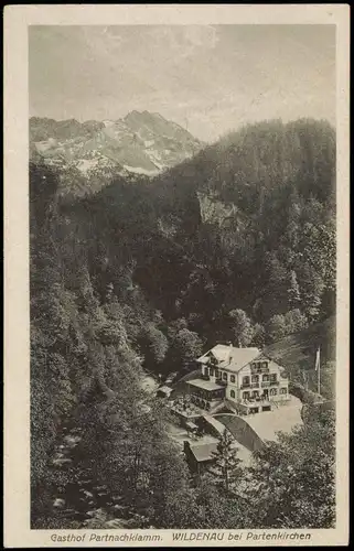 Garmisch-Partenkirchen Umland-Ansicht am Gasthof Partnachklamm 1920