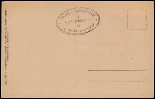 Garmisch-Partenkirchen Umland-Ansicht am Gasthof Partnachklamm 1920