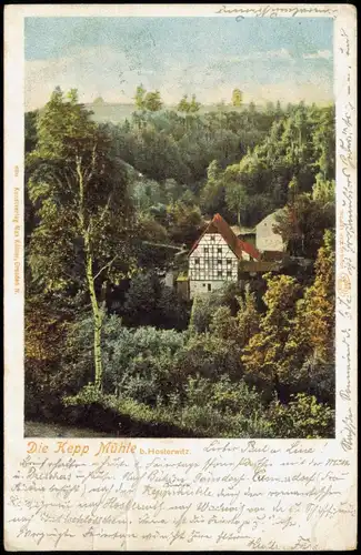Ansichtskarte Hosterwitz-Dresden Keppmühle 1903