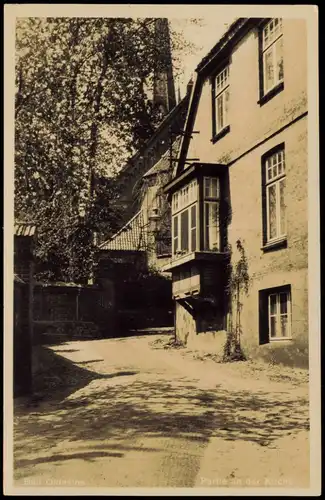 Ansichtskarte Bad Oldesloe Partie an der Kirche 1934