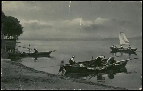 Ansichtskarte Staad-Konstanz Fischer-Idyll bei Staad-Konstanz 1910