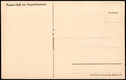 Ansichtskarte Staad-Konstanz Fischer-Idyll bei Staad-Konstanz 1910