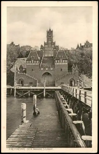 Ansichtskarte Mürwik-Flensburg Partie an der Marineschule 1940