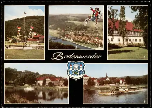 Ansichtskarte Bodenwerder Mehrbildkarte mit 5 Ortsansichten 1980