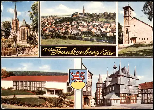 Ansichtskarte Frankenberg (Eder) Mehrbild-AK mit diversen Ortsansichten 1967