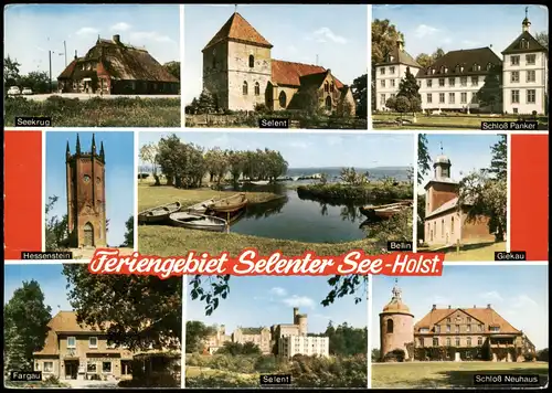 Schleswig Holstein Feriengebiet Selenter See Holstein Mehrbildkarte 1974