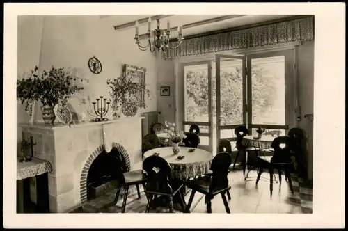 Altbuchhorst-Grünheide (Mark) Hamanns Terrasse Peetzsee Innenansicht 1954