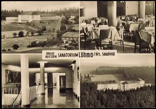 Löhma-Leutenberg Sanatorium Löhma DDR Mehrbildkarte Innen u. Außenansichten 1971