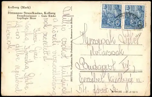 Ansichtskarte Kolberg (Heidesee) Wolzigersee Kolberg (Mark) 1955