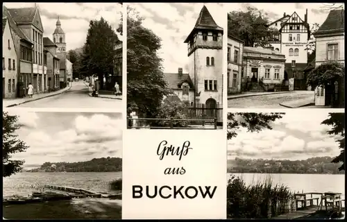 Buckow (Märkische Schweiz) DDR Mehrbildkarte mit Ortsansichten 1961