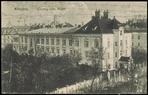 Ansichtskarte München Chirugische Klinik 1919