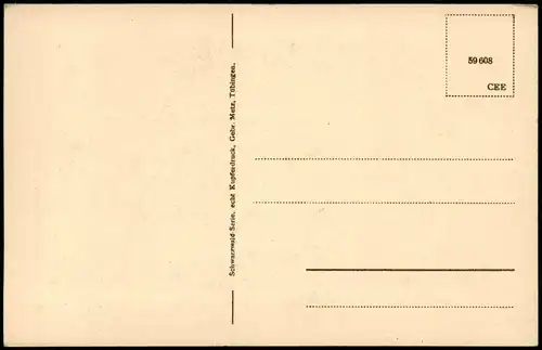 Ansichtskarte .Baden-Württemberg Schwarzwaldhausund Postkutsche Typen 1926