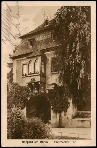 Ansichtskarte Boppard Eberbacher Tor 1928