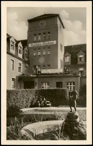 Ansichtskarte Bad Wilsnack Puschkin-Kurhaus 1956