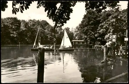 Ansichtskarte Neue Mühle-Königs Wusterhausen Partie An der Schleuse 1965