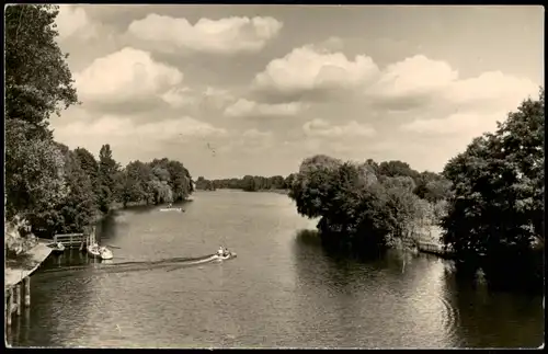Ansichtskarte Prieros-Heidesee Partie An der Dahme 1960