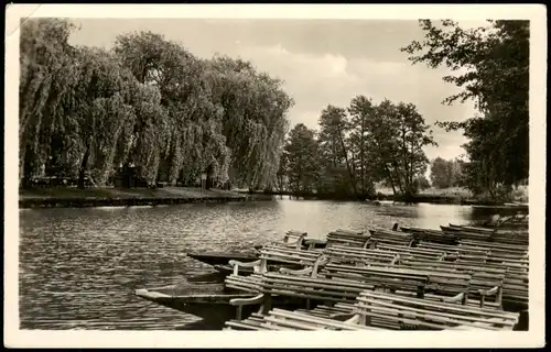 Lübben (Spreewald) Lubin (Błota) Partie am Spreewald Am Hafen 1958/1956