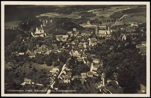 Ansichtskarte Gößweinstein Luftbild 1934