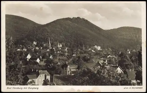 Ansichtskarte Bad Harzburg Stadt 1944  gel. Feldpost WK2