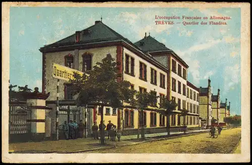 Trier L'occupation Française en Allemagne. Quartier des Flandres. 1922