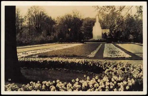 Dresden Gartenbau-Ausstellung, frühe Fotokarte 1936  gel. Sonderstempel