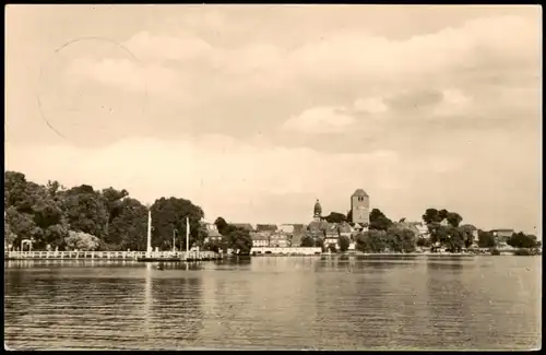 Ansichtskarte Waren (Müritz) Panorama-Ansicht 1969