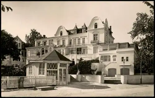 Bansin-Heringsdorf Usedom Partie am FDGB-Erholungsheim "Josef Orlopp" 1962