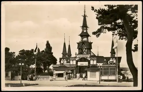 Ansichtskarte Heringsdorf Usedom Stadtteilansicht, Ortsansicht 1955