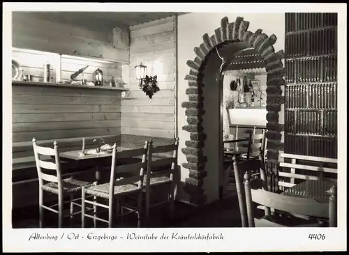 Ansichtskarte Altenberg (Erzgebirge) Weinstube der Kräuterlikörfabrik 1970