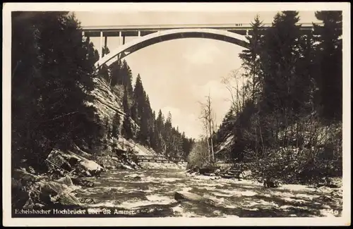 Ansichtskarte Rottenbuch Echelsbacher Brücke / Ammerhochbrücke 1939