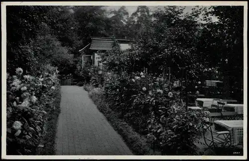 Ansichtskarte Weißer Hirsch-Dresden KONDITOREI U. KAFFEE, FAUST - Garten 1932