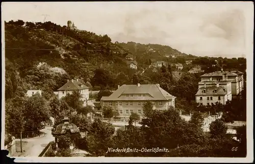 Ansichtskarte Niederlößnitz-Radebeul Oberlößnitz - Stadtpartie 1932