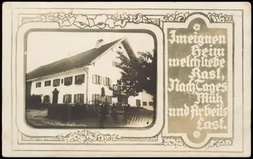 Ansichtskarte .Bayern Bayern Fotokarte - Haus Reichling 1923