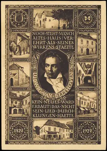 Ansichtskarte  Österreichs Beethovenfeier 1917