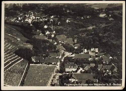 Ansichtskarte Neuweier-Baden-Baden Luftbild 1937