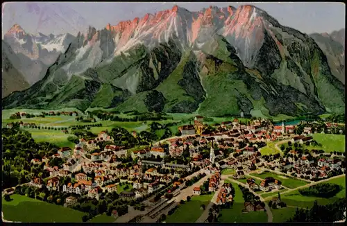 Ansichtskarte Bad Reichenhall Stadt - Künstlerkarte 1913
