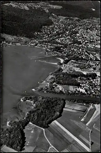 Ansichtskarte Biel Bienne Luftbild 1965