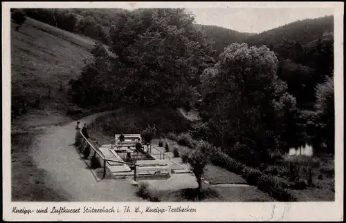 Ansichtskarte Stützerbach Kneipp- Trettbecken 1950
