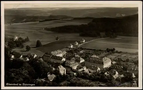 Ansichtskarte Saalburg-Ebersdorf (Saale) Luftbild 1932