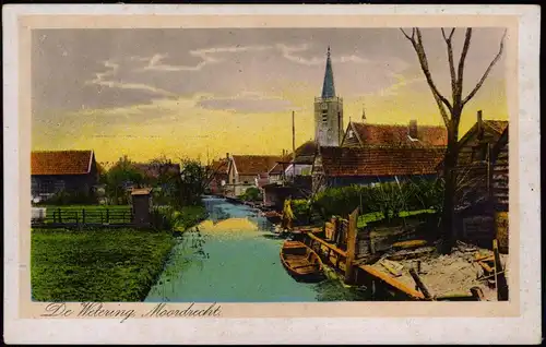 Postkaart Moordrecht De Wetering 1926