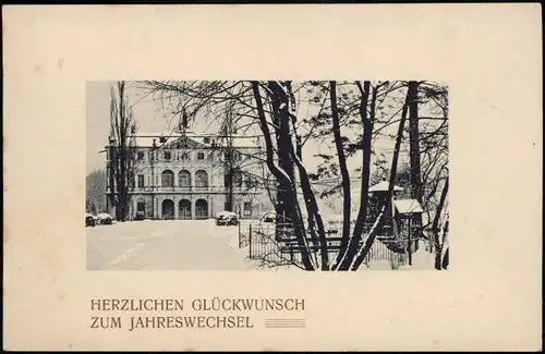 Seevorstadt-Ost/Großer Garten-Dresden Großer Garten Palais im Schnee 1912