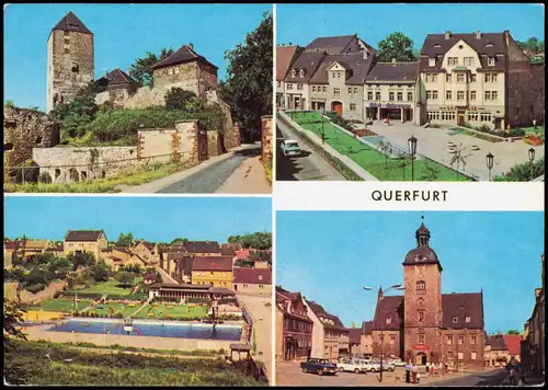 Querfurt Südeingang zur Burg, Am Dreieck, Bad, Rathaus 1978/1979