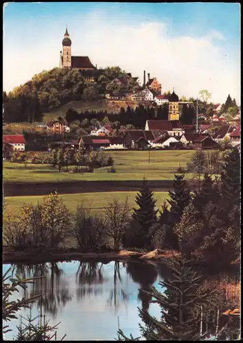 Ansichtskarte Andechs Blick auf Kloster Andechs 1960
