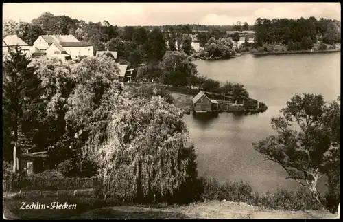 Ansichtskarte Flecken Zechlin Blick auf den Schwarzen See 1958/1957