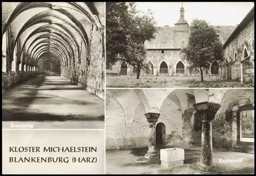 Ansichtskarte Blankenburg (Harz) Kloster Michaelstein DDR Mehrbild-AK 1976
