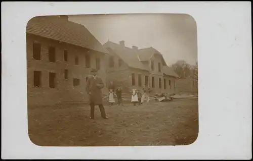 Ansichtskarte  Häuser im Rohbau - Fotokunst 1922 Privatfoto